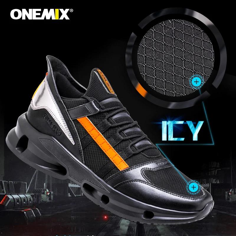 ONEMIX мужская беговая Обувь из дышащей сетки Модные мужские кроссовки летние массивные кроссовки для мужчин спортивные повседневные мужские кроссовки