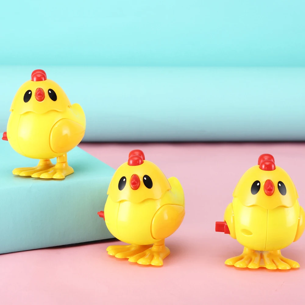 Classic Cute Little Chick Bouncing Animal Clockwork Wind-up Kids Educational Toys for Children Gift