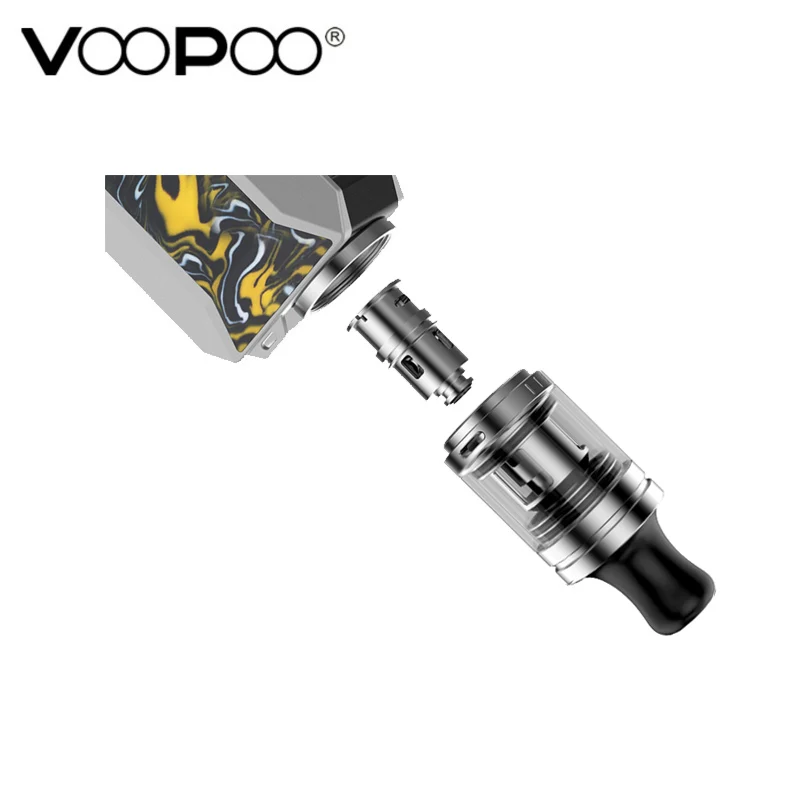 Ликвидация! Voopoo Drag Baby Trio Kit встроенный аккумулятор 1500 мАч емкость 1 8 мл диаметр 18 5