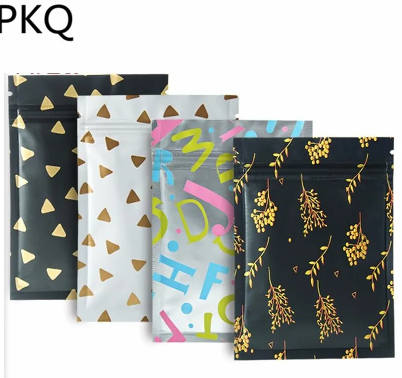 

New Design Aluminum Foil Bag, Self Seal Ziplock Packing Food Bag, Retail Resealable Mylar Zip Lock Baking Packaging Bags Pouch