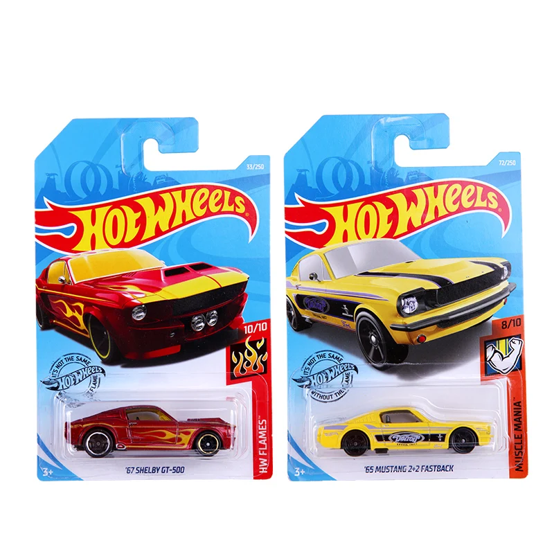 Hot Wheels 1: 64 Ретро автомобиль 67 SHELBY GT 500 65 MUSTANG 2+ 2 FASTBAC Коллекционное издание металлическая литая модель автомобиля