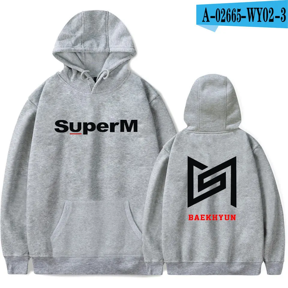 KPOP SuperM TAEMIN женские/мужские корейские толстовки с капюшоном, модная флисовая куртка с капюшоном и длинным рукавом, мужской спортивный костюм, одежда для группы - Цвет: 027