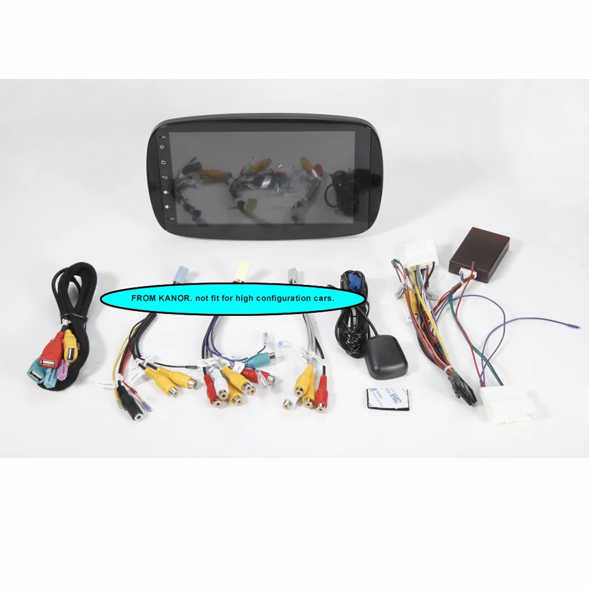 KANOR 1024*600 IPS Android 9.0 2 Din Autoradio Stereo Multimedia For Mercedes Benz Smart 2015 2016 2017 GPS Navigation System