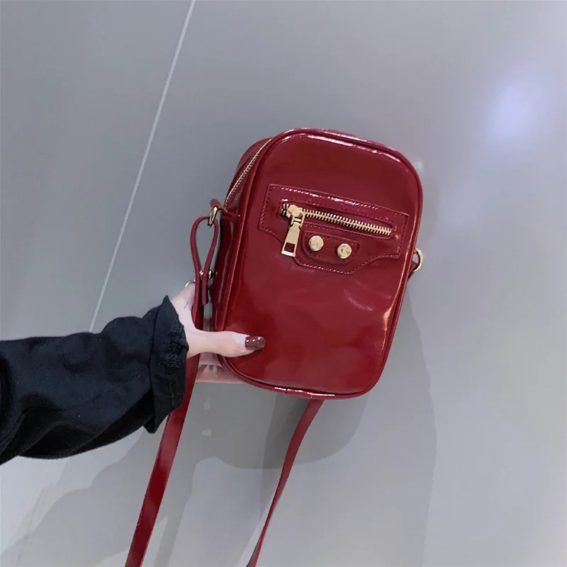 

Mobile Phone Bag Women's 2019 New Style Shoulder Bag Verticle Spring And Summer Versatile Mini Retro Purse-Style Soft Pu