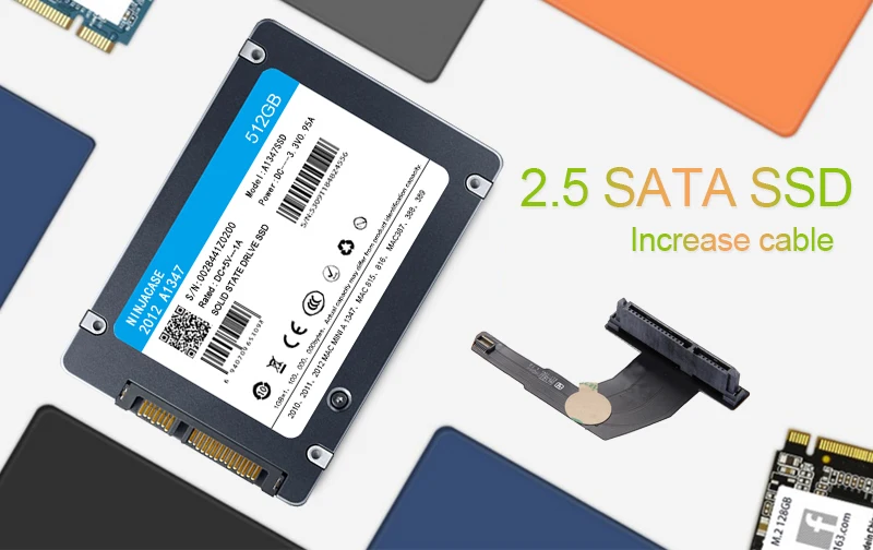 128 ГБ 256 512 1 ТБ 2 ТБ SSD для Mac 2012 Мини A1347 с SSD плюс конвертер плюс инструмент добавить второй твердотельный накопитель(ssd) 2010 2011 a1347 ssd
