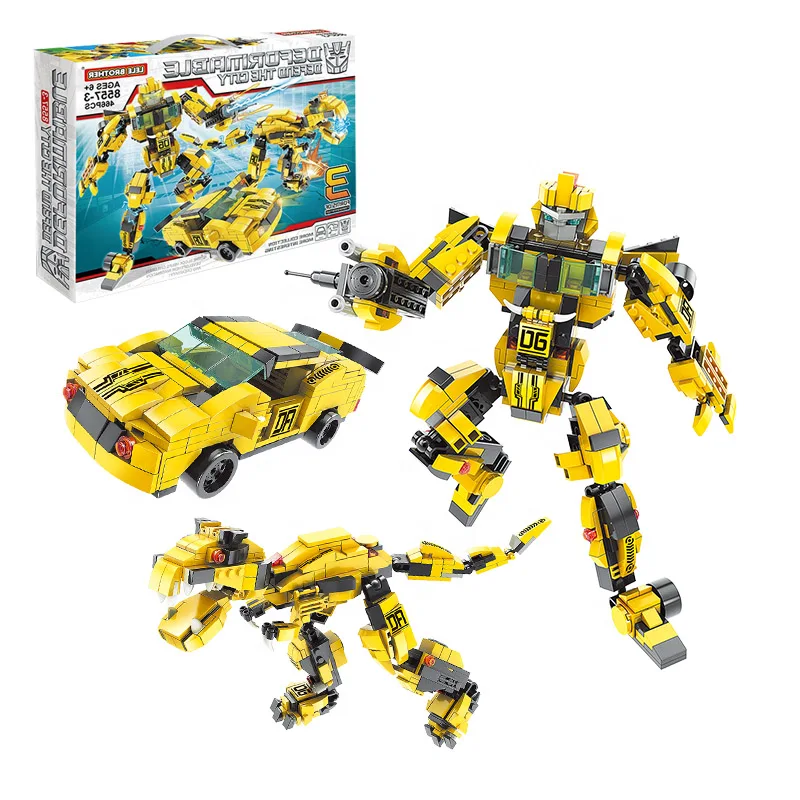 Строительные блоки игрушки трансформеры для девочек и мальчиков banbao legoINGlys creator 3