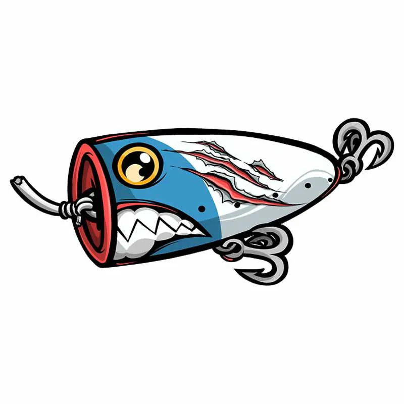 

Funny Car Stickers Decor Motorcycle Decals for Fishing Lure Decorative Accessories Creative Waterproof PVC
