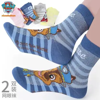 

2pairs=4pcs 2020 100% Genuine Paw Patrol chase marshall puupy patrol summer Sock spring Cotton socks children toy kids Doll Hot