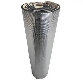 

Car Hood Motor Firebreak Heat Mat Deadener Sound Insulation Material Deadening Aluminum Foil Sticker