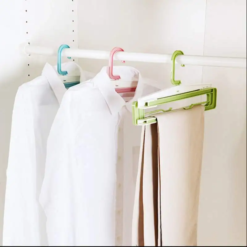 

Hanger Foldable Plastic Drying Rack Home Bath Towel Hanger Travel Clothes Folding Hangers