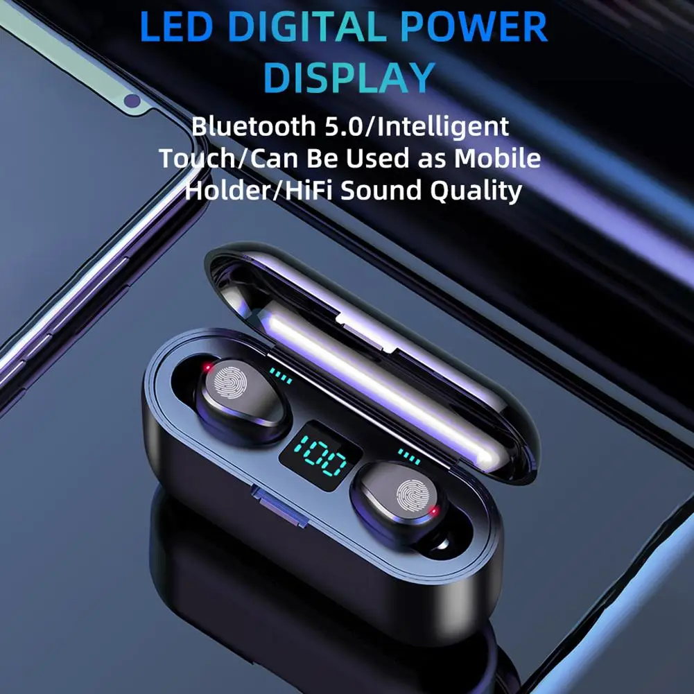 TWS Wireless Headphone Bluetooth 5 0 Earphone Sports Headset 3500mAh Charging Box Stereo CVC 8 0 Noise Reduction Mini Earbuds