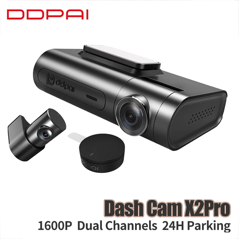 

Xiaomi Mijia DDPai X2Pro Dual Channels Dash Cam Camera Built-in eMMC Storage HD Recording 24H Parking Monitor