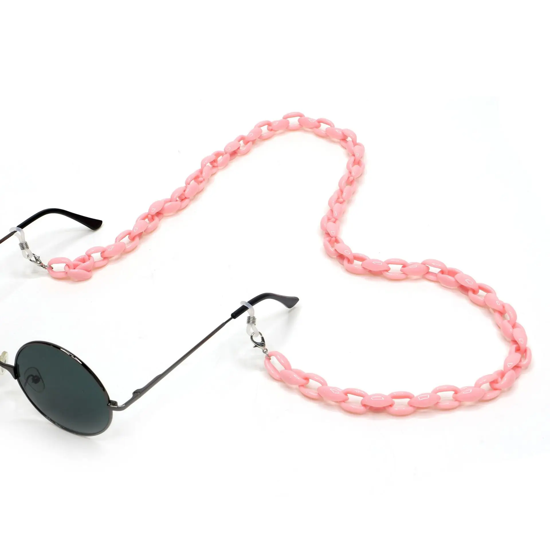 Solid Color Acrylic Eyeglasses Chain Fashion Colorful Chunky Acrylic Sunglasses Adjustable Holder Strap