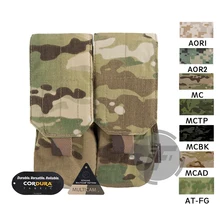 Emerson Тактический 5,56. 223 двойной подсумок Мультикам стрельба Охота страйкбол MOLLE PALS патроны держатель сумка для M14 M16 AR15