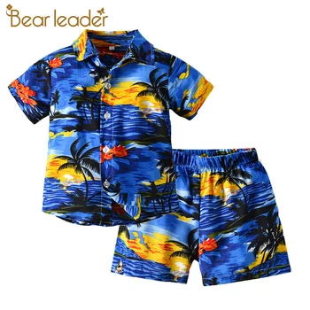 

Bear Leader Infant Clothing Boys Shorts T Shirt Top 2pcs Suit Baby Boys Summer Clothes Set Printed Cotton boutique kids clothing