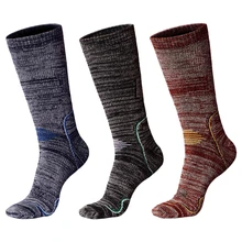 Хит 3 пары зимних тепловых носков зимние толстые теплые полностью махровые мужские носки женские махровые спортивные носки для катания на лыжах и альпинизма