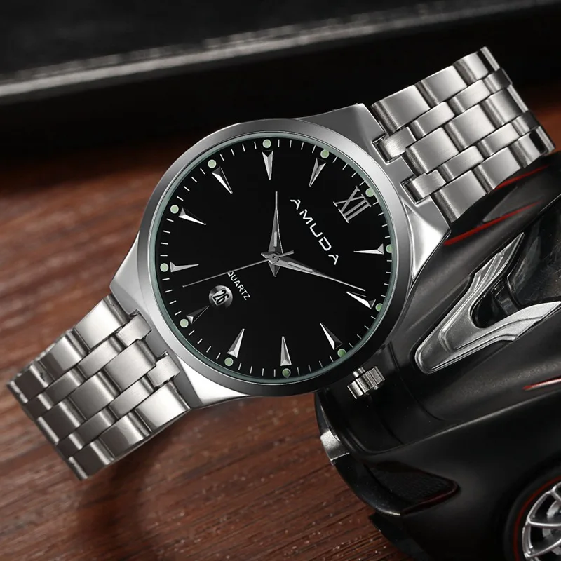 

Genuine Product amuda Watch for Both Men And Women Fashion Casual Quartz Watch England College Genuine Leather Watch Men's