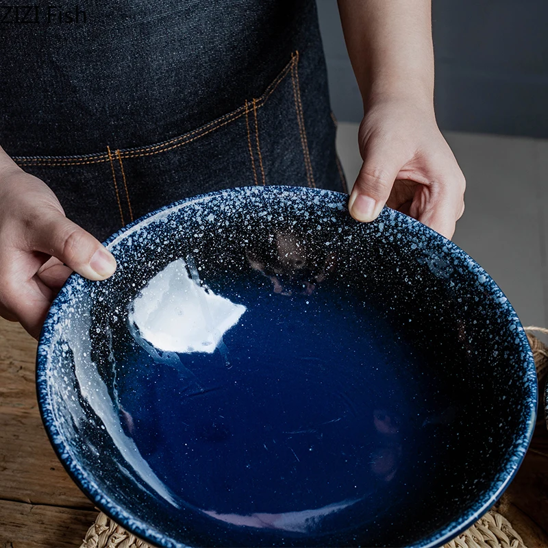 Японская чаша Ramen керамическая миска для лапши креативная большая суповая миска для ресторана Бытовая ретро-емкость столовая посуда