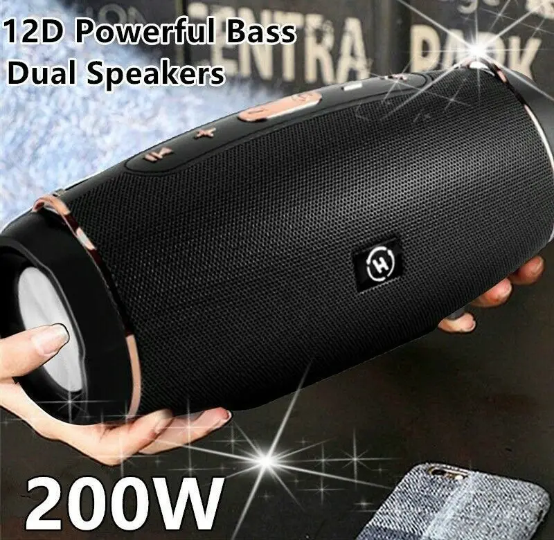 pc speakers Powerful Subwoofer Portable Radio FM Wireless Caixa De Som Bluetooth Speaker Music Sound Box Blutooth For Large High Power Bass party speaker