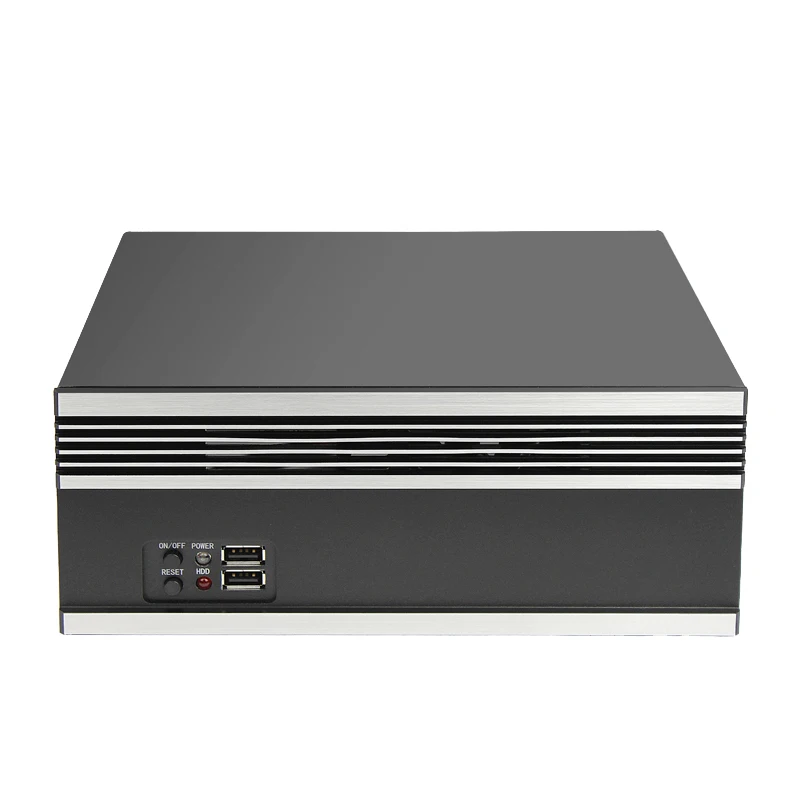 Itx чехол матовый алюминиевый панельный портативный мини для компьютера простой