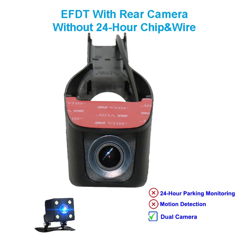 EFD Tow Camera Jabriel 1080P wifi скрытый Автомобильный видеорегистратор, Автомобильная камера для ford focus 2 3 mk2 fiesta mk7 ranger mondeo mk3 mk4 fusion kuga - Название цвета: EFD Tow Camera