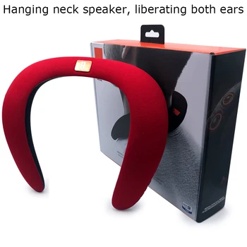 

Bluetooth Speaker Box Hanging Neck for 12 Hours To Play U-shaped Portable Game Wireless Audio Amplifier with Microphone