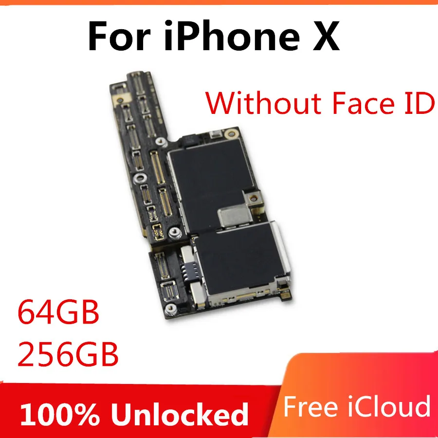 100% оригинальная Заводская разблокированная материнская плата для iPhone X