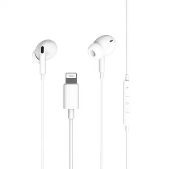

"Wired Bluetooth In-ear Stereo Bass Earbuds Mic Volume Control for Iphone SE 11 11pro XR X XS Max Compatible for Iphone 7 8 Plus