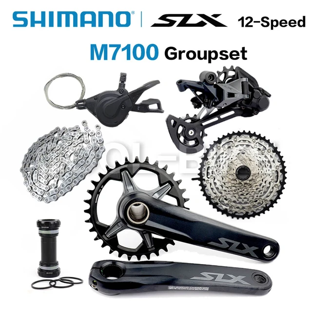 Shimano Slx M7100 Groupset 1x12 Speed 32t 34t 170 175mm Crankset