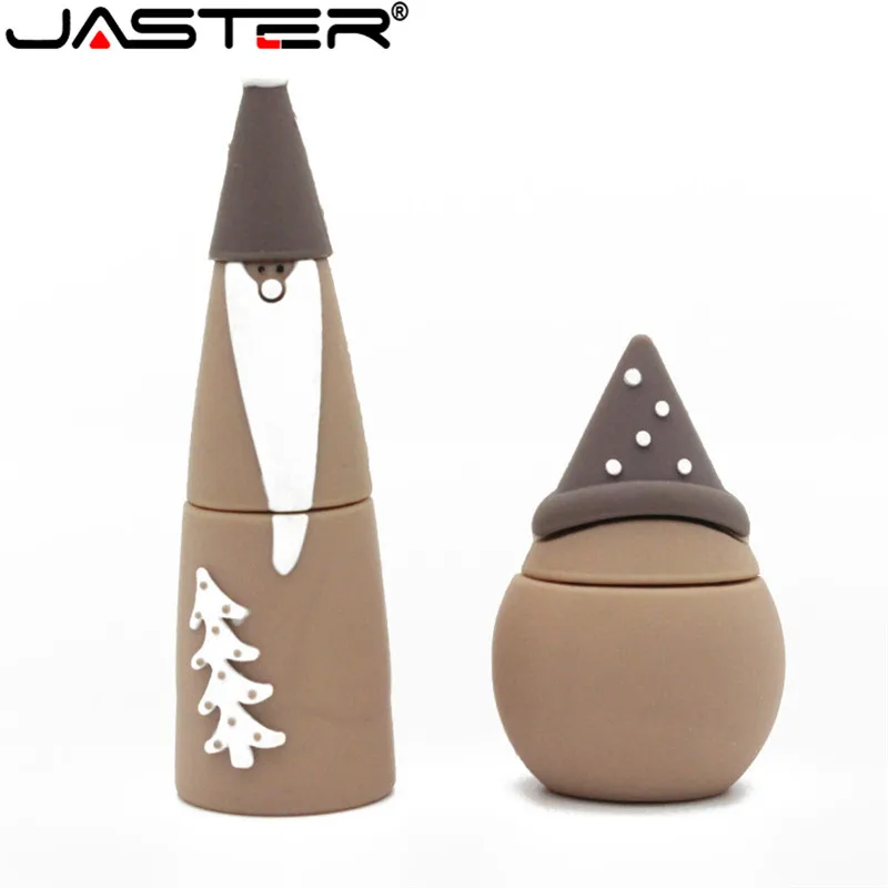 

JASTER Christmas Santa Claus usb flash drive pen drive 4GB 8GB 16GB 32GB 64GB USB Creative novelty design U disk memory stick