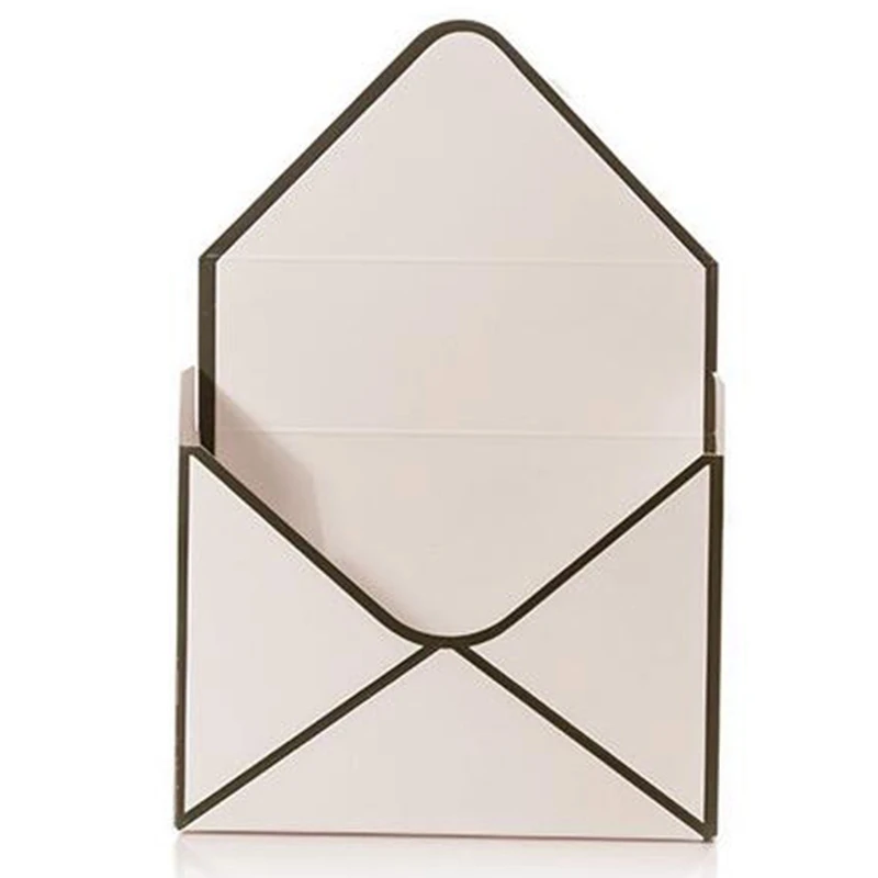 Creative Paperboard Envelope Fold Flower Box Flowers Wrapping Gift Box Flower Packaging Home Decoration