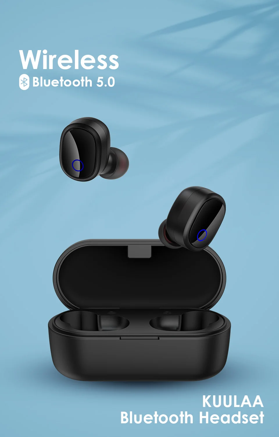 KUULAA TWS, Bluetooth наушники, беспроводные наушники, Bluetooth 5,0, гарнитура, игровая гарнитура, Blutooth, наушники, вкладыши, спортивные наушники
