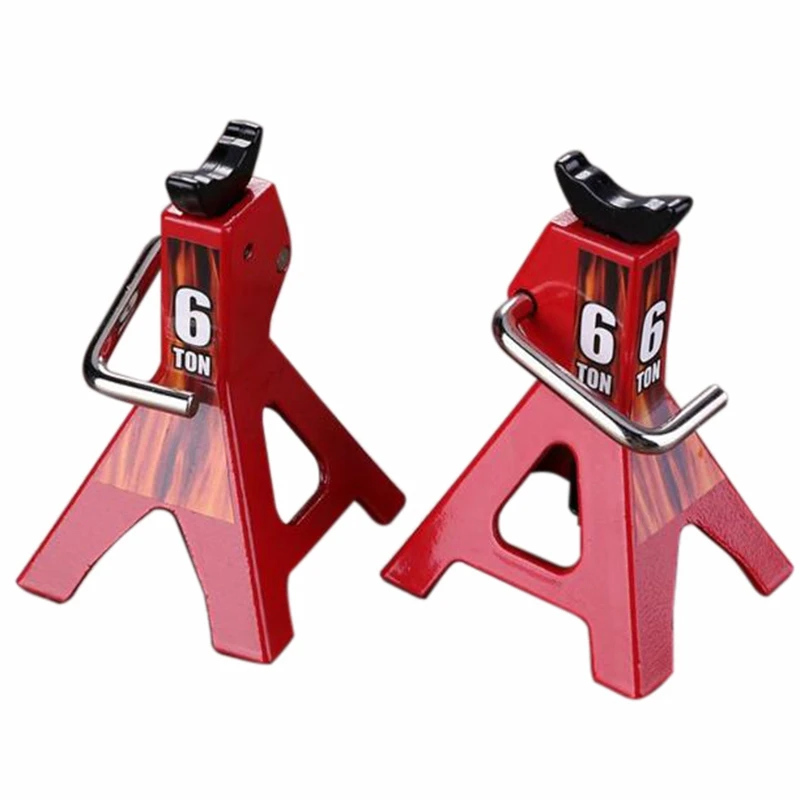 

6 Ton Simulated Jack Metal Mini Jack Stands Decoration Repairing Tool for 1/10 RC Crawler Car Traxxas TRX4 Axial SCX10 Tamiya CC
