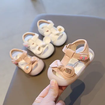 

2020 Summer New Style Little Girl Princess Sandals Baby Toddler Shoes 1-2 Years Old Soft Bottom Sandals