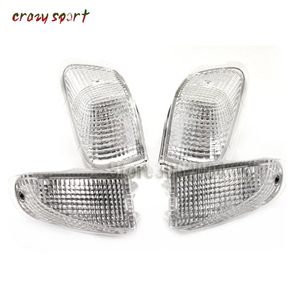 Clear Передняя Задняя Поворотная сигнальная лампа объектив для KAWASAKI ZZR 400 ZZR400 1990 1991 1992 аксессуары для мотоциклов - Цвет: Clear
