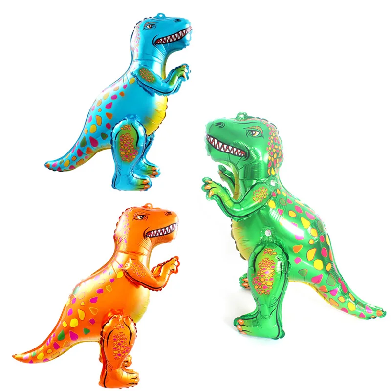 1 шт. 3D реквизит Динозавр для вечеринки Сращивание красный динозавр Фольга Воздушный шар Дикая жизнь малыш душ Мальчики День Рождения