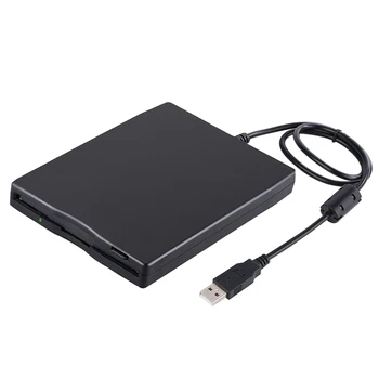 

USB Floppy Drive, 3.5 inch USB External Floppy Diskette Drive 1.44 MB FDD Portable USB Drive Plug and Play for Laptops Desktops