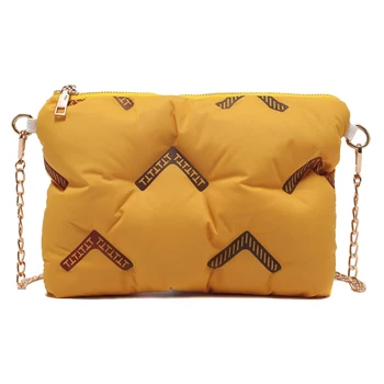 

Fashion Cotton Padded Shoulder Bag Women Pillow Design Messenger Handbag Ladies Girls Shopping Crossbody Satchel Clutch Bag​s