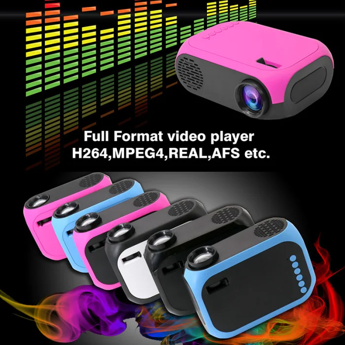 HD 1080P светодиодный проектор портативный мини домашний кинотеатр легкий USB AV HDMI OUJ99