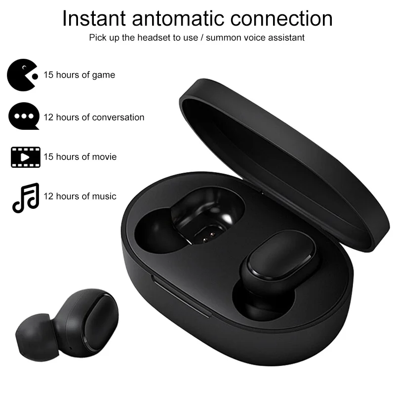 Оригинальные наушники Xiaomi Redmi Airdots Bluetooth 5,0, TWS, настоящие Беспроводные наушники с управлением ии, наушники с микрофоном