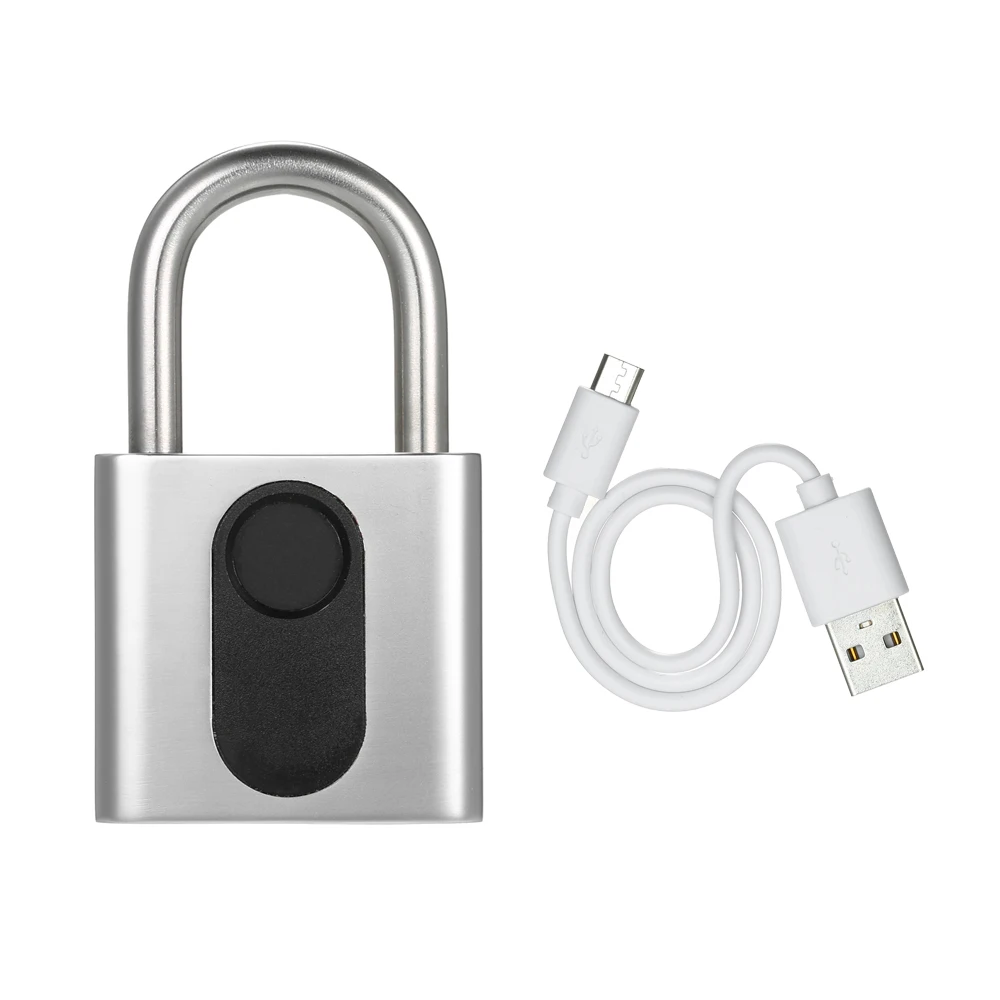IP65 Водонепроницаемый Противоугонный замок безопасности USB без ключа перезаряжаемый замок отпечатков пальцев Дверной замок рюкзака