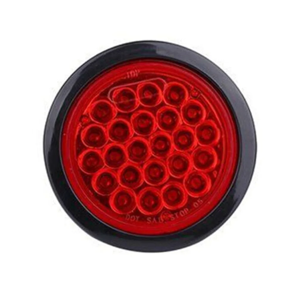 12 Вт круглый задний фонарь грузовик светильник с резиновым покрытием 2 шт. 4 дюйма