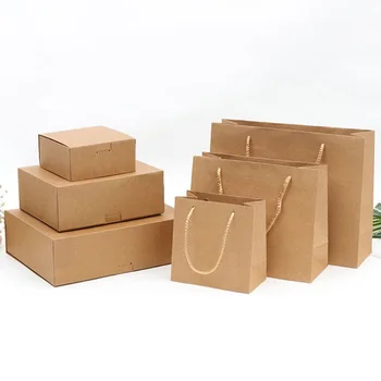 

2020 New DIY Kraft Paper Box Gift Box For Wedding Favors Birthday Party Candy Cookies Christmas party gift ideas Box 10PCS