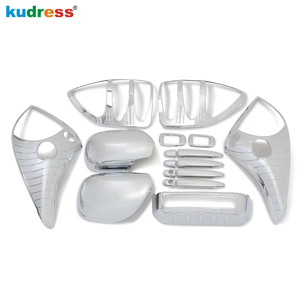 

Полный комплект наружных накладок для Toyota Land Cruiser Prado J120 2003 2004 2005 2006 2007 2008, хромированные аксессуары для стайлинга автомобиля 17 шт.