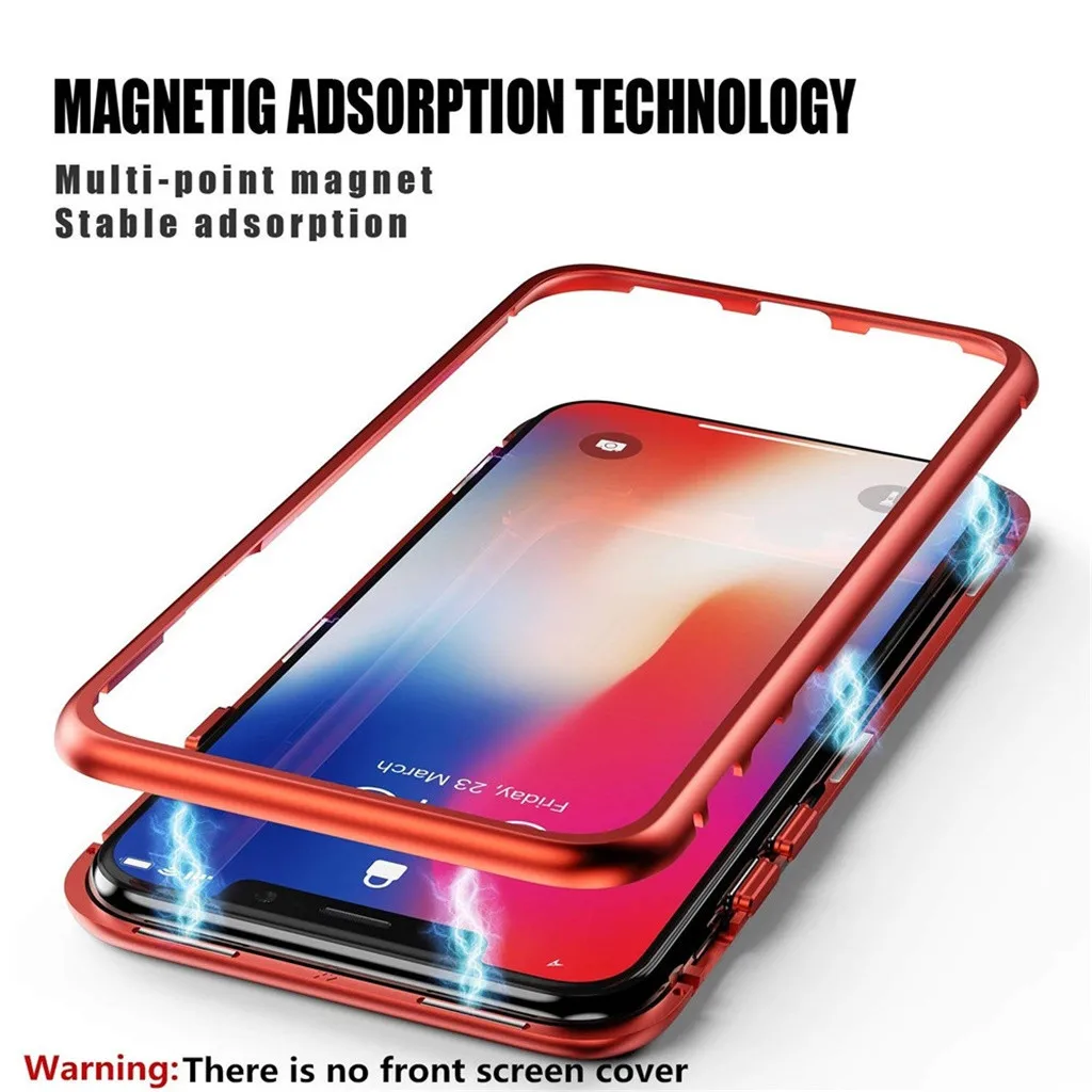 30# защитный чехол для iPhone 11/Pro Max Магнитная Адсорбция металлический бампер стеклянная крышка для iPhone 11 защитный чехол