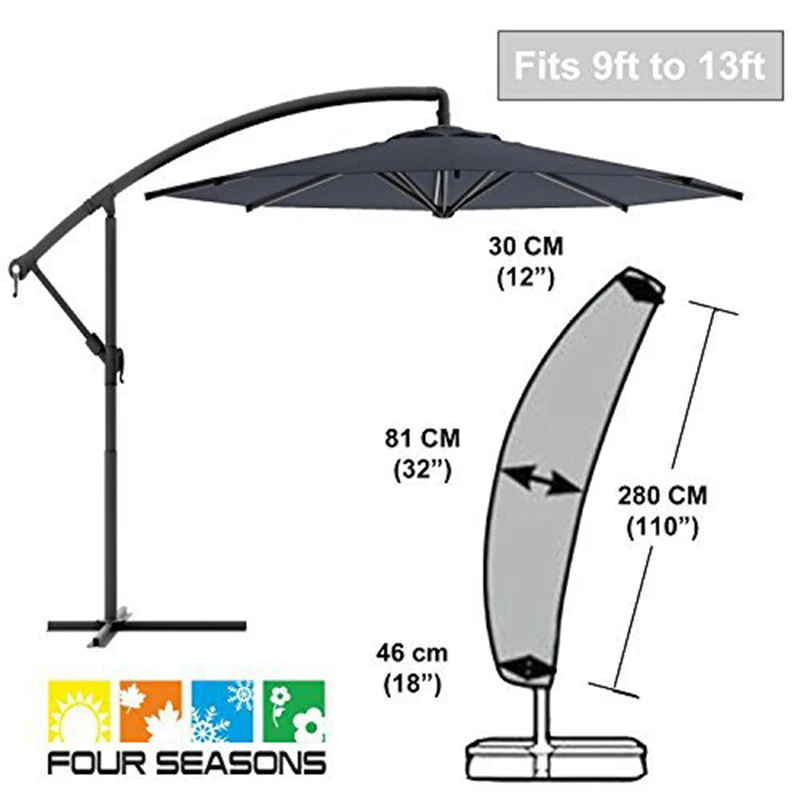 

Drawstring Umbrella Cover Protective Carry Water Resistant Oxford Fabric Protector