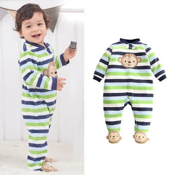 

Newborn Baby Winter Hoodie Clothes Fleece Infant Baby Girls Outwear Rompers Boy Jumpsuit