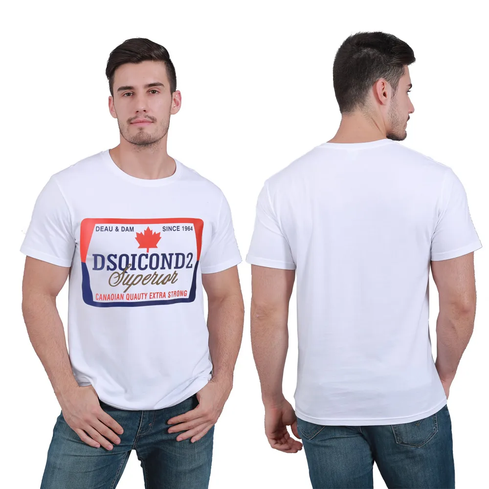 

DSQICOND2 DSQ high quality Casual T-shirts DSQ Printed Tops male Female Summer Casual Cotton Short Sleeve Tees Loose Couple Tops
