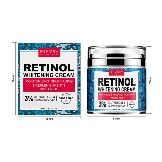 Envisha Nyaki Retinol Arckrém-Vitamin-Kollagén Fehérítő Ráncellenes Öregedő Hidratáló Bőrápolás Hialuronsav Fehérítés - Image 6