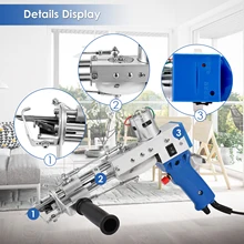 Machines Carpet-Cut Weaving-Flocking-Machines Hand-Gun Electric-Carpet Loop Pile 110